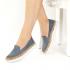Pantofi dama tip mocasini din piele naturala Alicante albastru